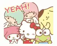sanrio characters posing for a photo