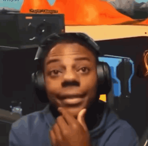 A GIF of IShowSpeed nodding